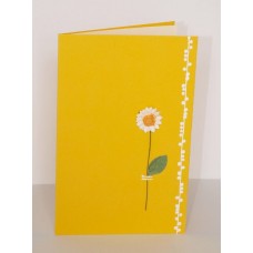 Blahopřání - 10 - žlutá obálka s kytičkou