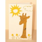 Blahopřání - 57 - žirafa se sluníčkem