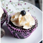 Veganský cupcakes dortíček černý rybíz a citron