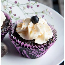 Veganský cupcakes dortíček černý rybíz a citron