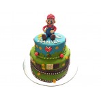 Dětský dort Super Mario dvoupatrový 23+16 cm, 3,5 kg